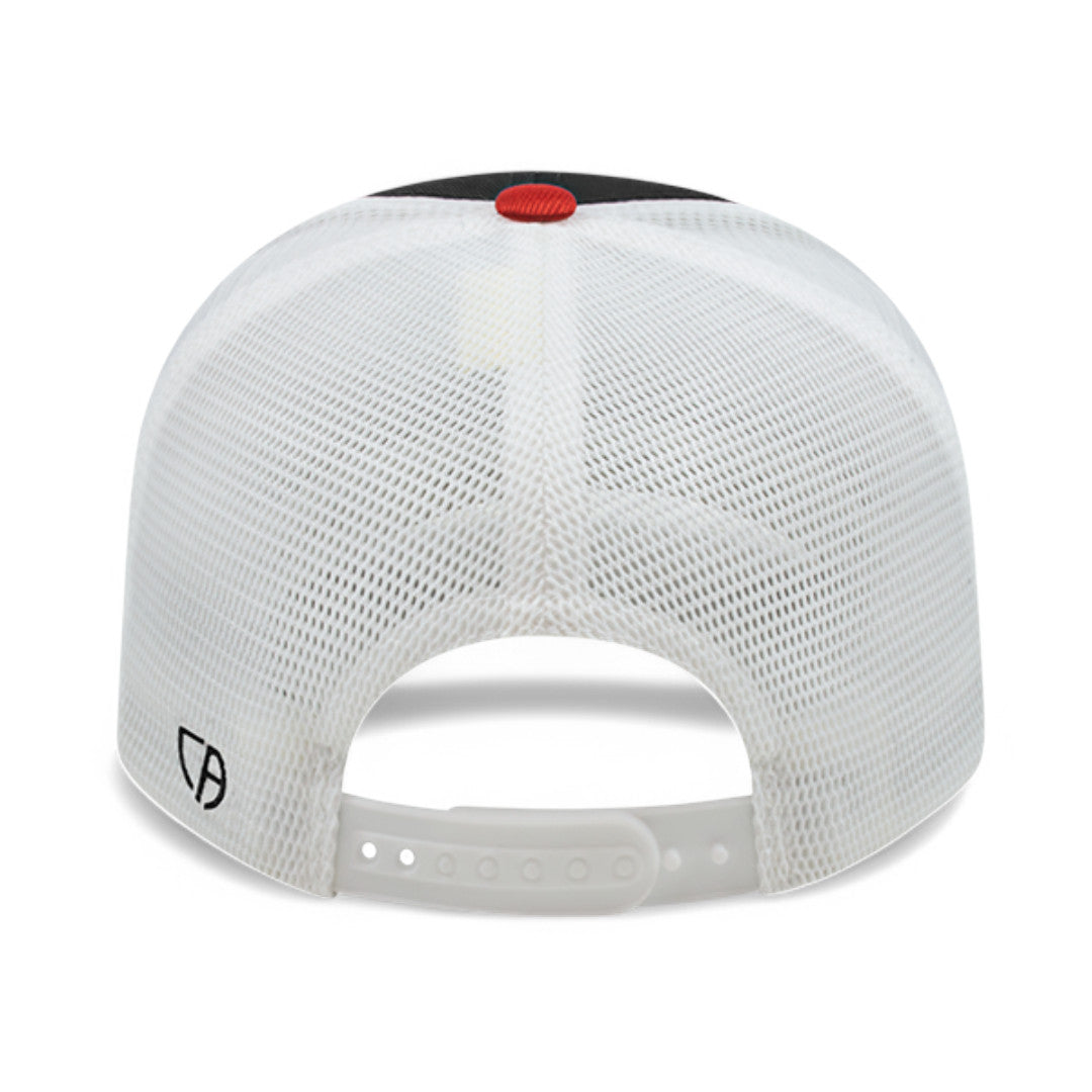 Manor High School Mustangs Baseball Flexfit 110® Premium Trucker Mesh Back Cap - 8502