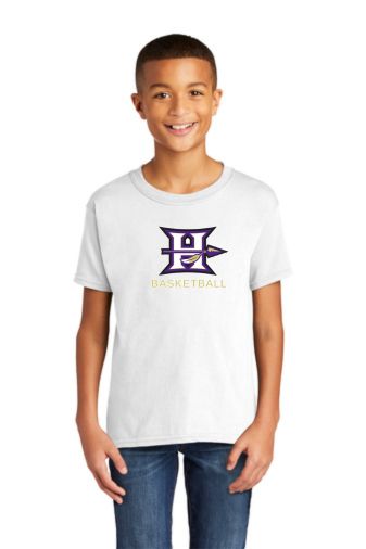 Hallsville Indian Basketball Gildan Youth Softstyle T-Shirt - 64000B