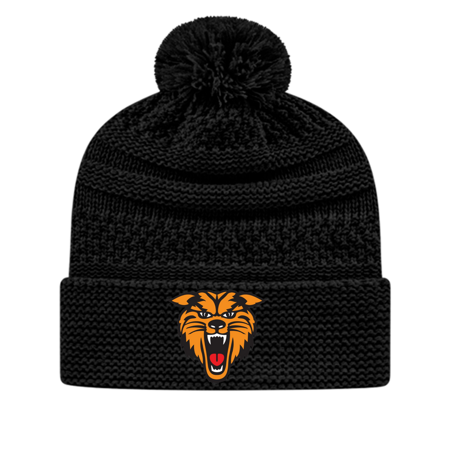New Bloomfield Wildcats Cable Knit Cap with Cuff - IK55