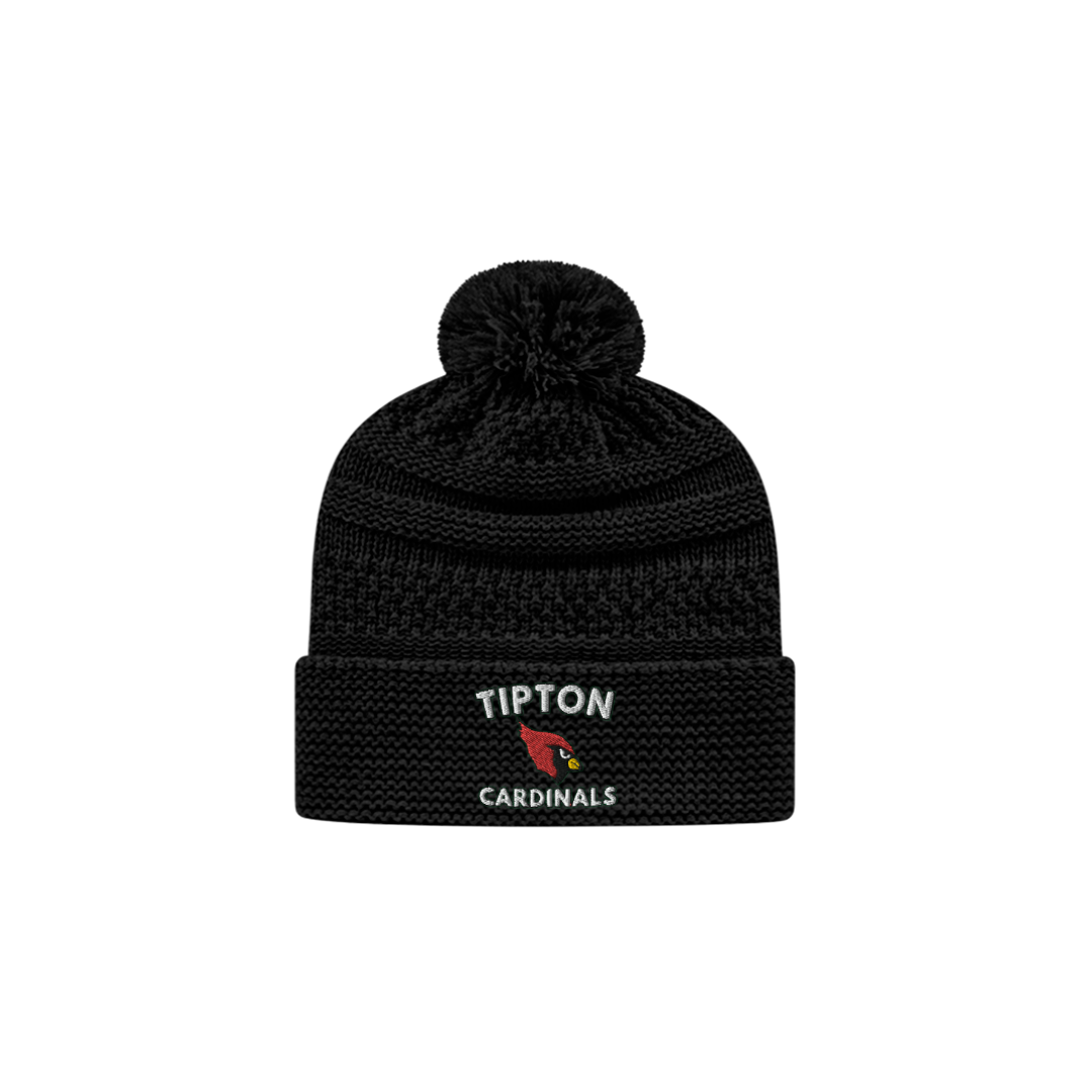 Tipton Middle School Basketball Cable Knit Cap with Cuff - K55