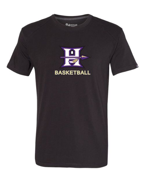 Hallsville Indian Basketball Badger FitFlex Performance T-Shirt - 1000