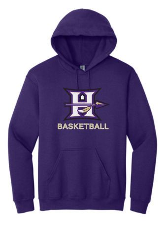 Hallsville Indian Basketball Gildan - Heavy Blend Hooded Sweatshirt - 18500