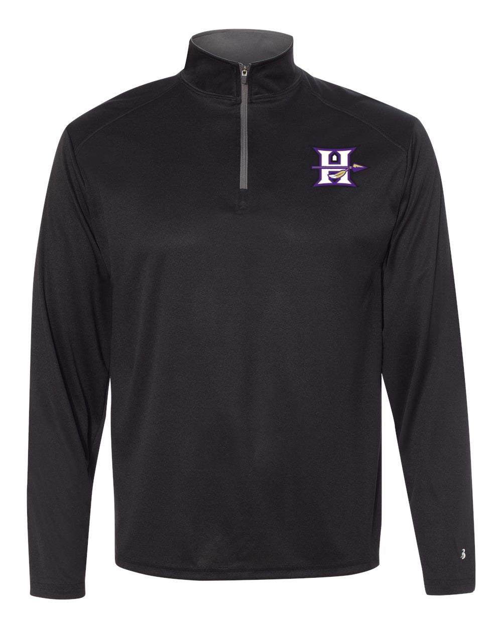 Hallsville Indian Basketball Badger B Core Quarter Zip Pullover - 4102