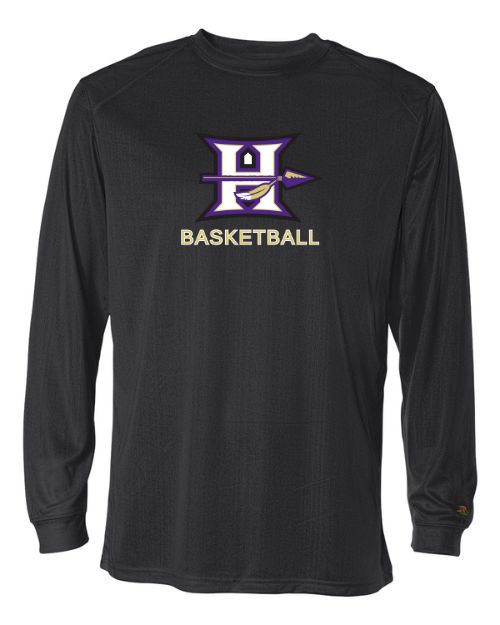 Hallsville Indian Basketball Badger B-Core Long Sleeve T-Shirt - 4104