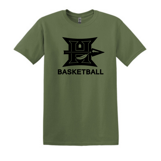 Hallsville Indian Basketball Military Appreciation Gildan Softstyle T-Shirt - 64000