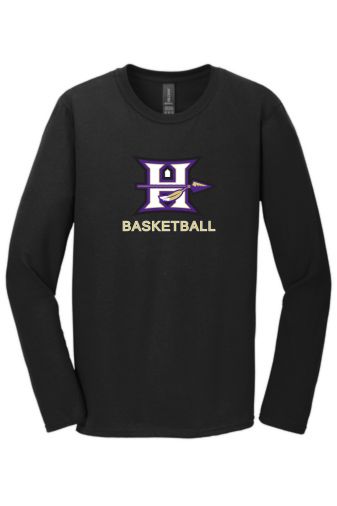 Hallsville Indian Basketball Gildan Softstyle Long Sleeve T-Shirt - 64400