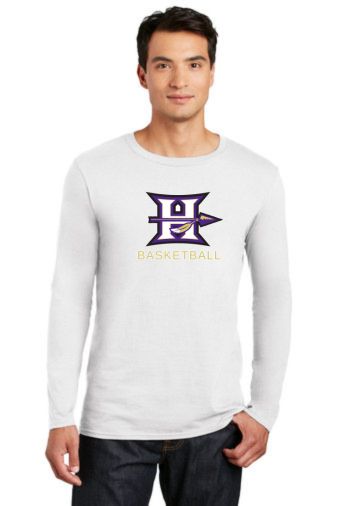 Hallsville Indian Basketball Gildan Softstyle Long Sleeve T-Shirt - 64400