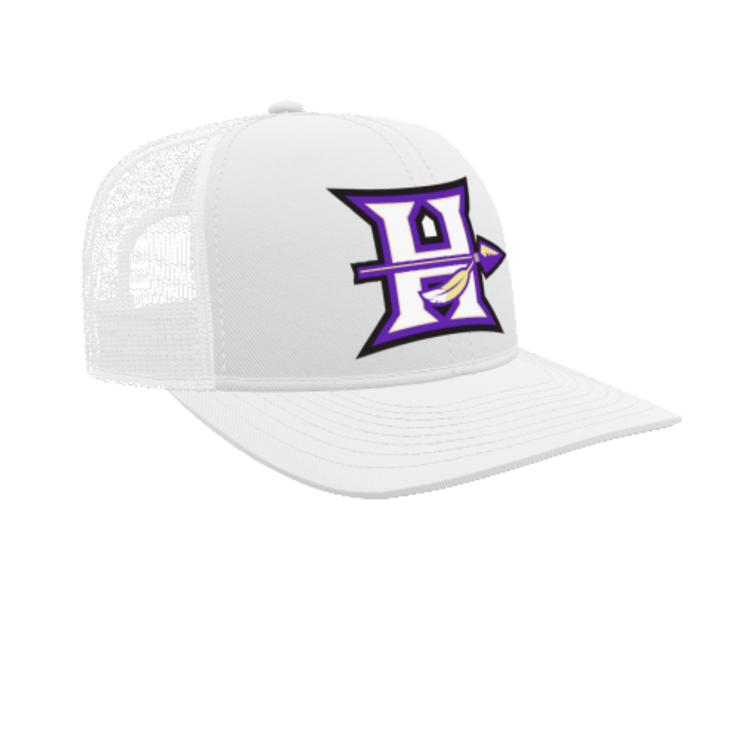 Hallsville Indian Basketball Adjustable Trucker Cap - 3038