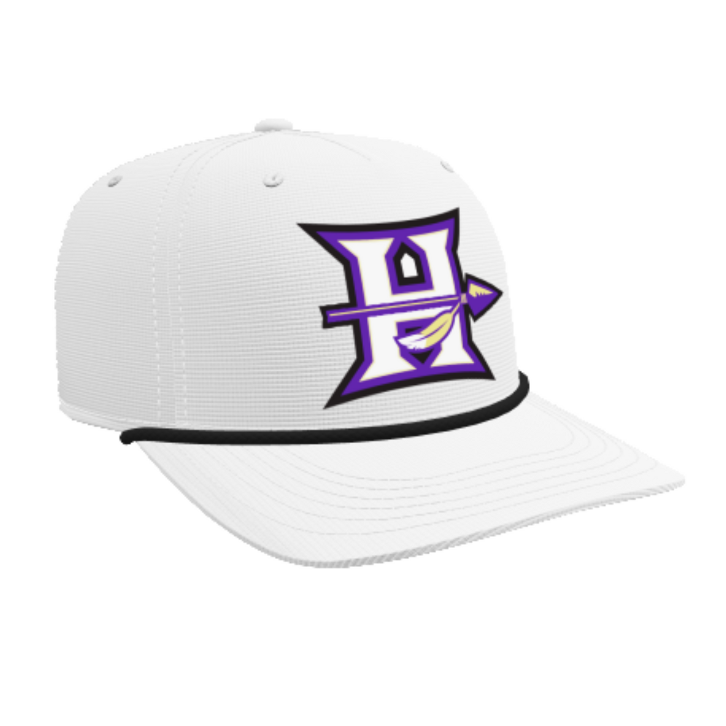 Hallsville Indian Basketball Athletic Rope Cap - 7256