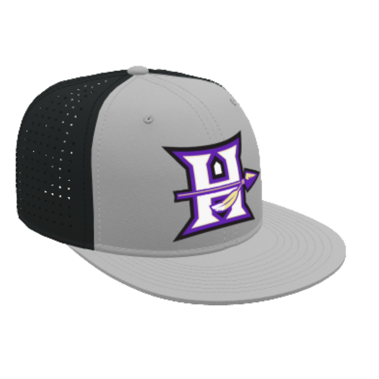 Hallsville Indian Basketball Flexfit Perforated Performance Cap - 8503