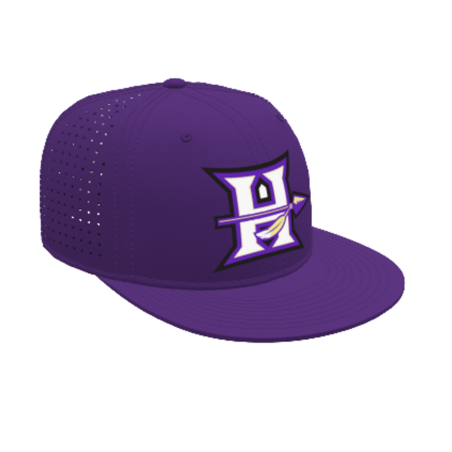 Hallsville Indian Basketball Flexfit Perforated Performance Cap - 8503